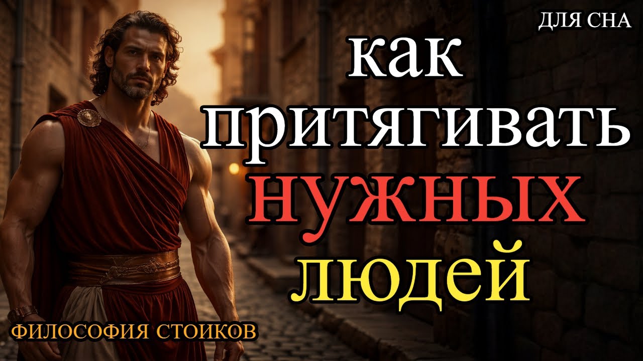 Лекция для сна 🌙 Как притягивать людей и быть незаменимым  | Стоицизм | Марк Аврелий