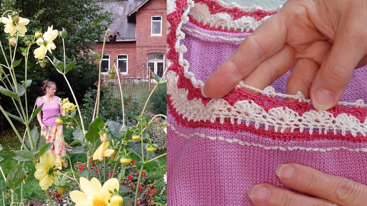 Upcycling durch Häkeln - Landleben und achtsamer Umgang mit Mode