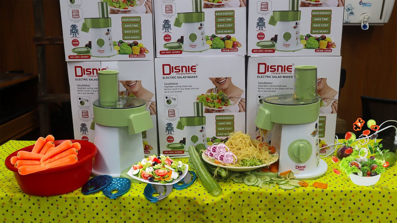 সবজী কাটাকাটি ও সালাদ তৈরি করুন চোখের পলকেই | Disnie Electric Salad Maker | Food Processor Price BD