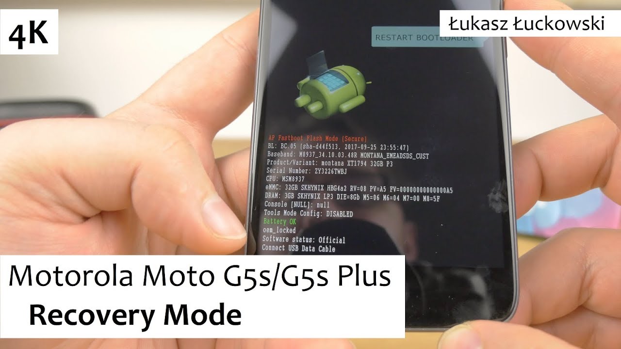 Recovery Mode Motorola Moto G5s/G5s Plus Jak włączyć, Jak działa | Mini Poradnik