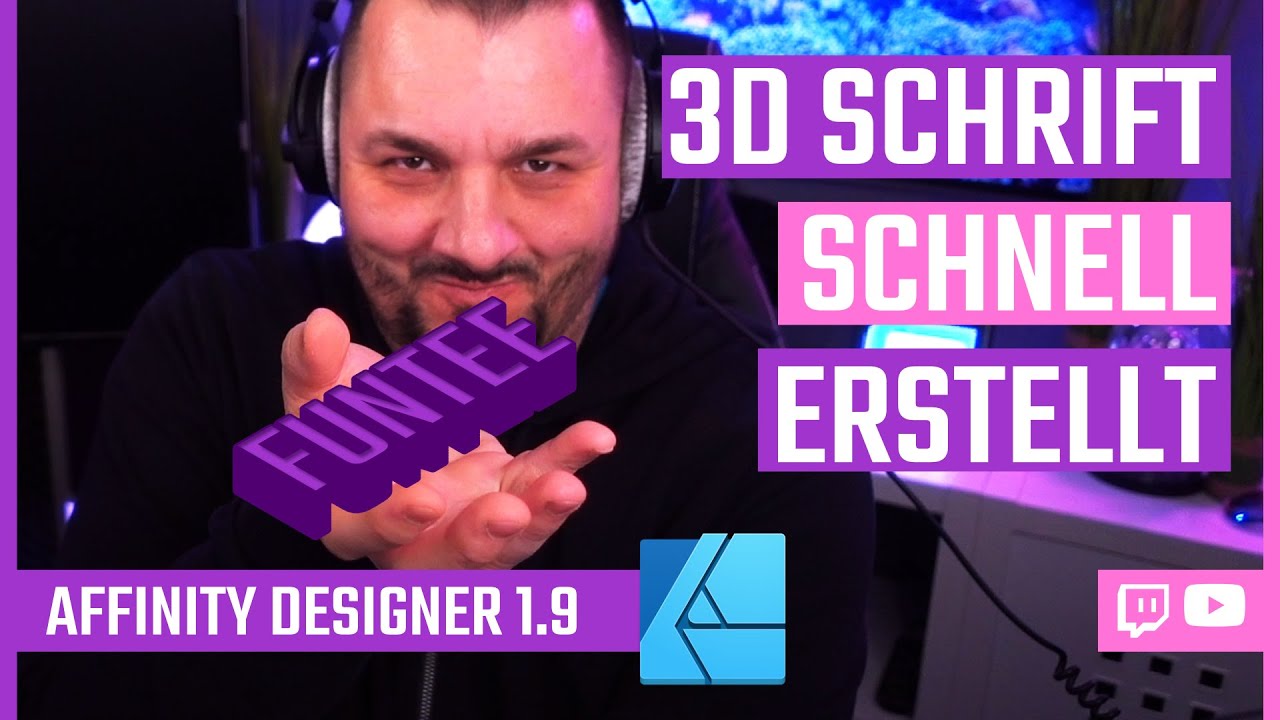 3D Text in Affinity Designer 1.9 | Ergänzung zum Video vom 11.03.2021 | Funtee hilft!