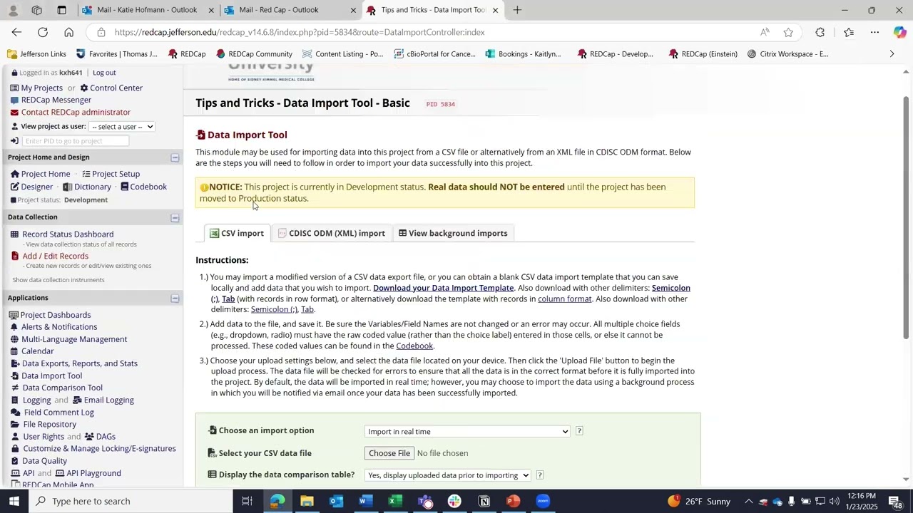Tips and Tricks - Data Import Tool