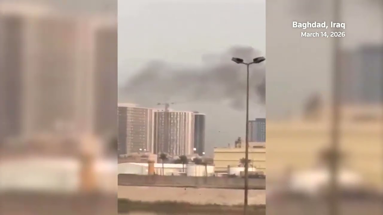 Fire and damage seen at US embassy in Iraq