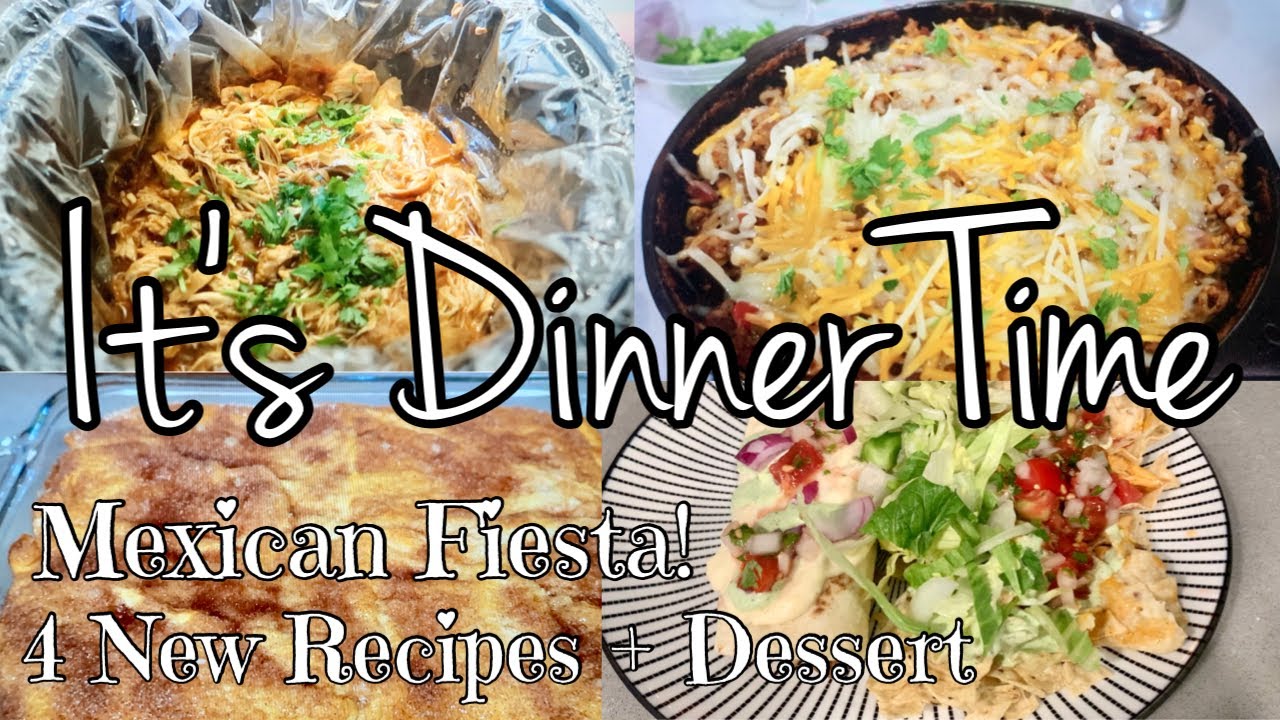 WHAT'S FOR DINNER |  MEXICAN FIESTA COOK WITH ME | SOPAPILLA CHEESECAKE