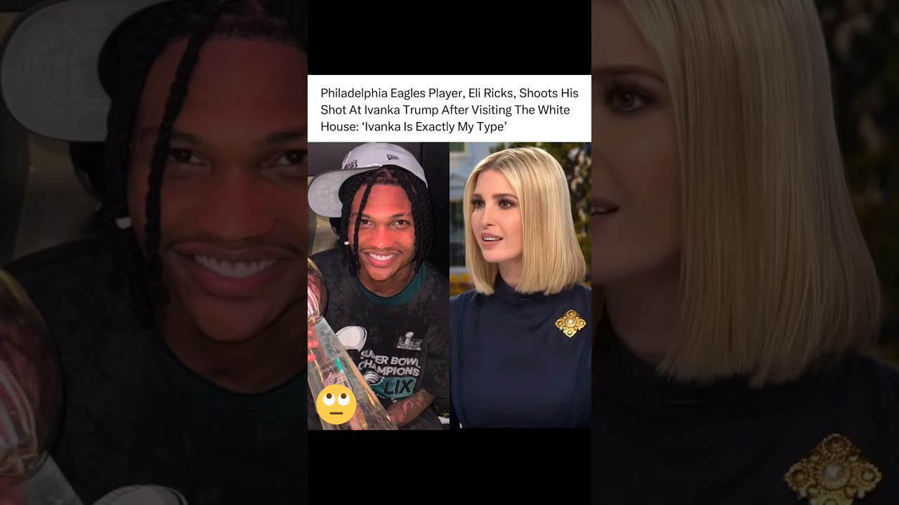 Eli Ricks GOES VIRAL after Flirting with Ivanka Trump at The White House! 😳🏈 #whitehouse #shorts