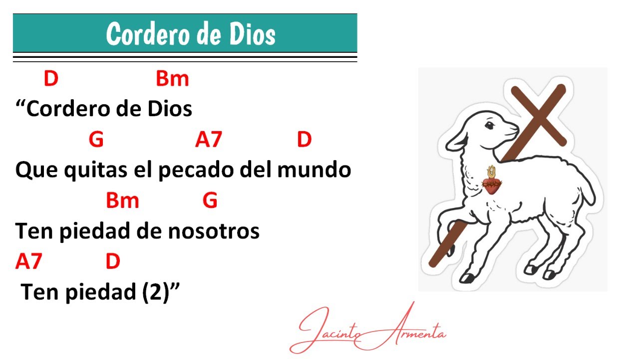 Cordero de Dios / Popular / Jacinto Armenta /En Re mayor