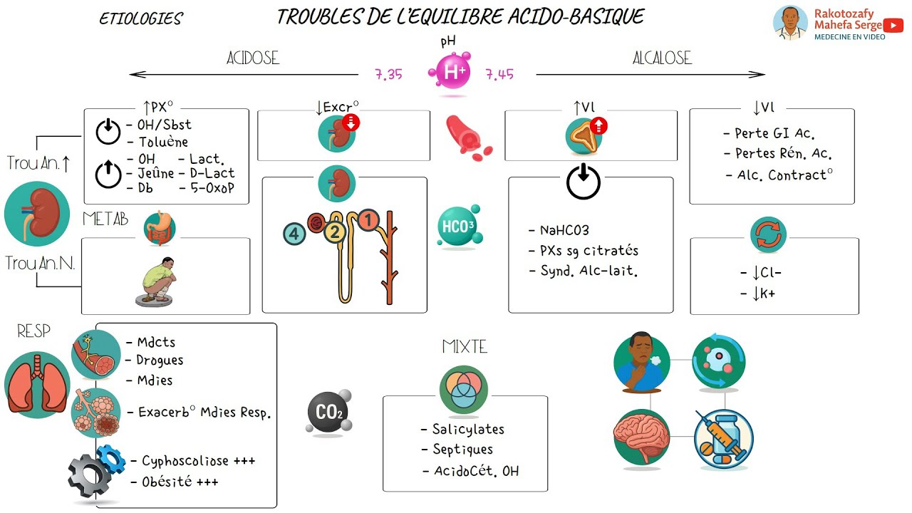 CMC - OBJECTIF 45 : TROUBLES DE L'EQUILIBRE ACIDO-BASIQUE