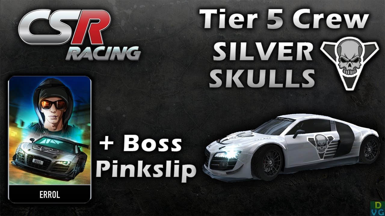 CSR Racing | Tier 5 Crew Battle - Silver Skulls + Boss Pinkslip - Errol's Audi R8 LMS