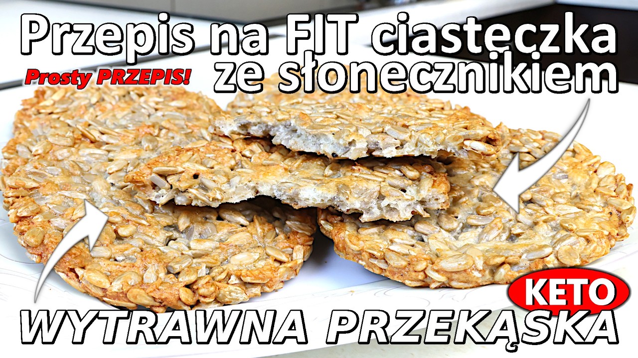 KETO ciasteczka ze słonecznikiem – idealna wytrawna przekąska
