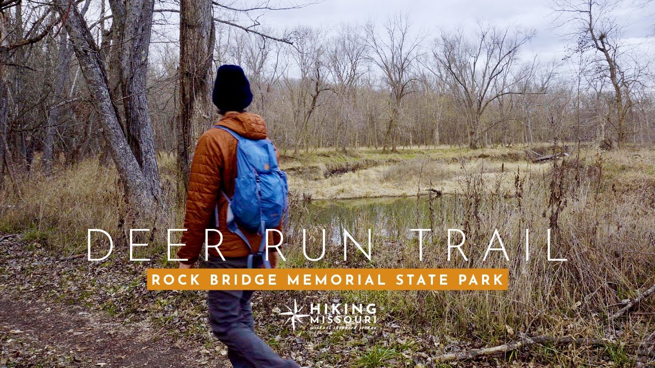 Hiking Deer Run Trail in Missouri's Rock Bridge Memorial State Park