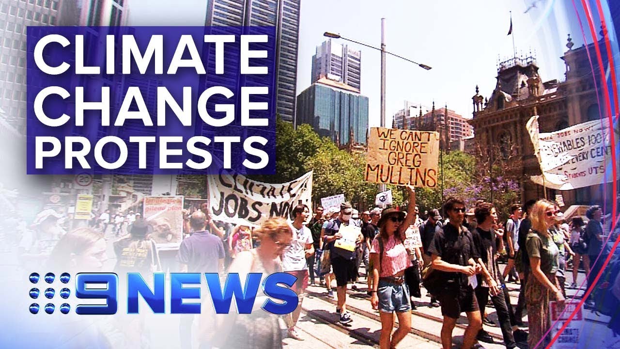 Thousands of students protest climate change inaction | Nine News Australia