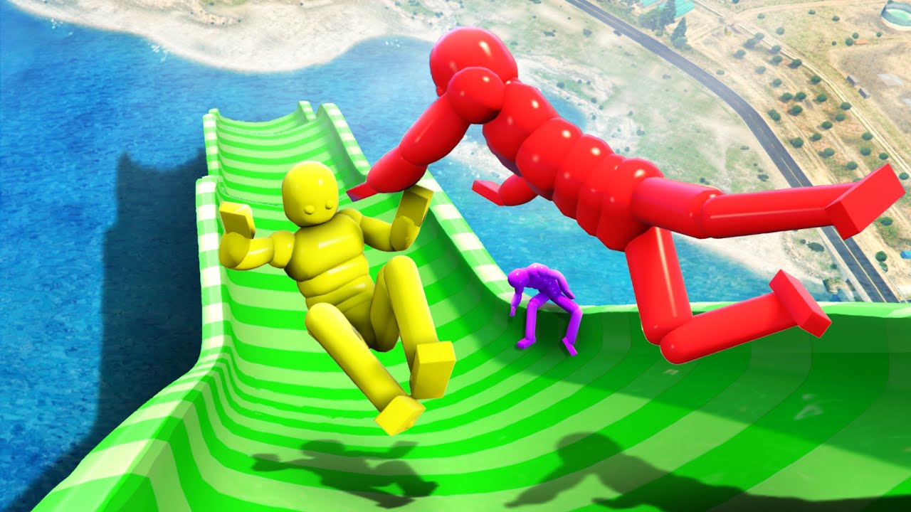 GTA 5 Dynamic Waterslides - Euphoria Dudes