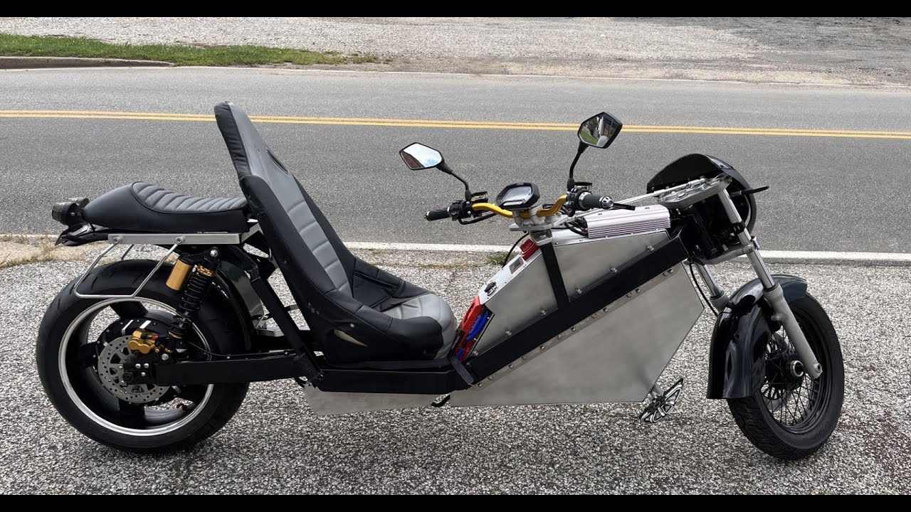 Electric Motorcycle Test Ride (Custom Recumbent)