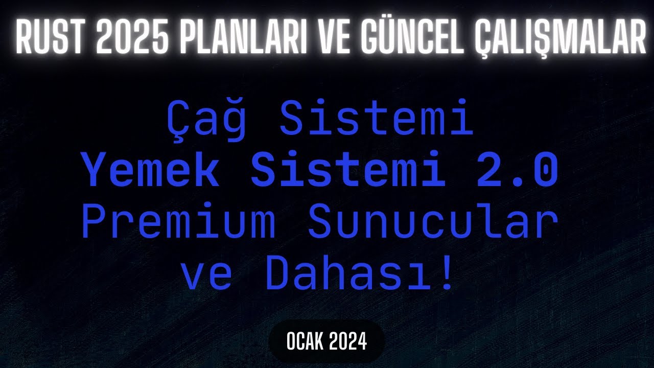 Rust 2025 Yol Haritası ve Güncel Çalışmalar