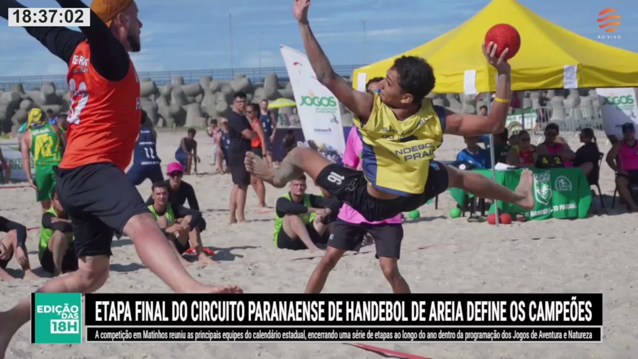 Etapa final do Circuito Paranaense de Handebol de Areia define campeões em Matinhos