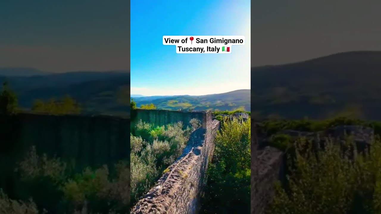 View of📍San Gimignano, Tuscany, Italy 🇮🇹