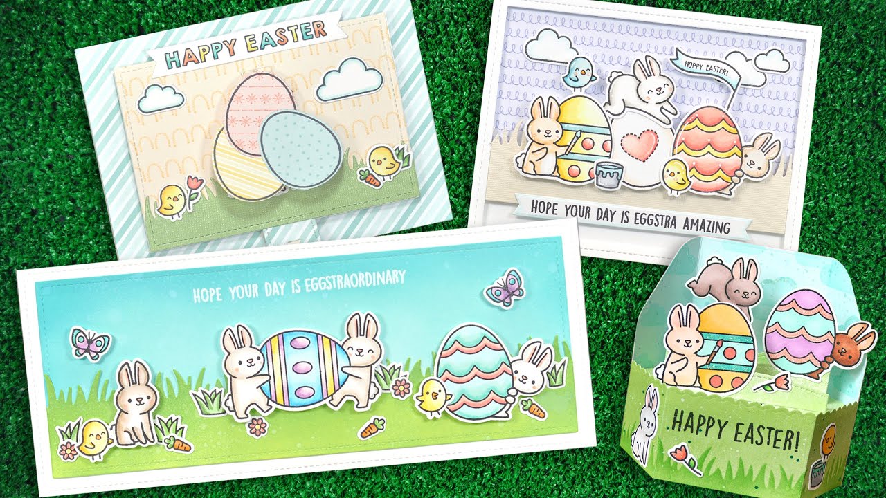 Intro to Eggstraordinary Easter + Eggstraordinary Easter Add-On + 4 cards from start to finish