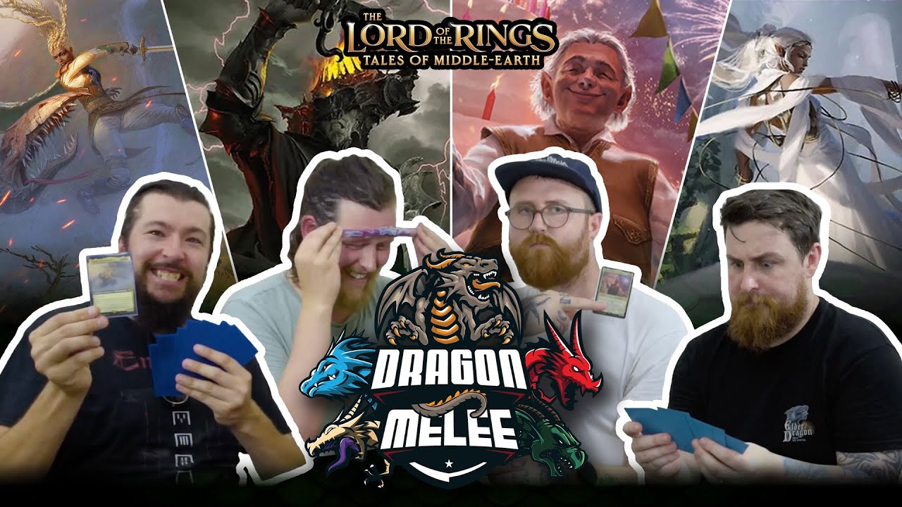 Dragon Melee Game 21 | The Lord of the Rings | Eowyn - Sauron - Bilbo - Galadriel | MTG EDH Gameplay
