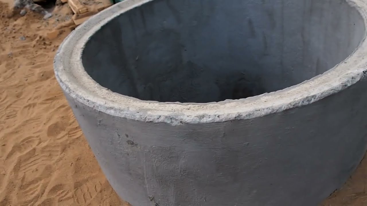 Накопительный колодец  для чистой воды своими руками