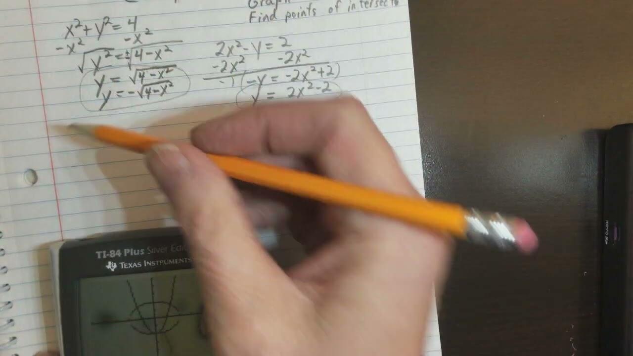 Solving Systems by Graphing Using a TI-84 Graphing Calculator