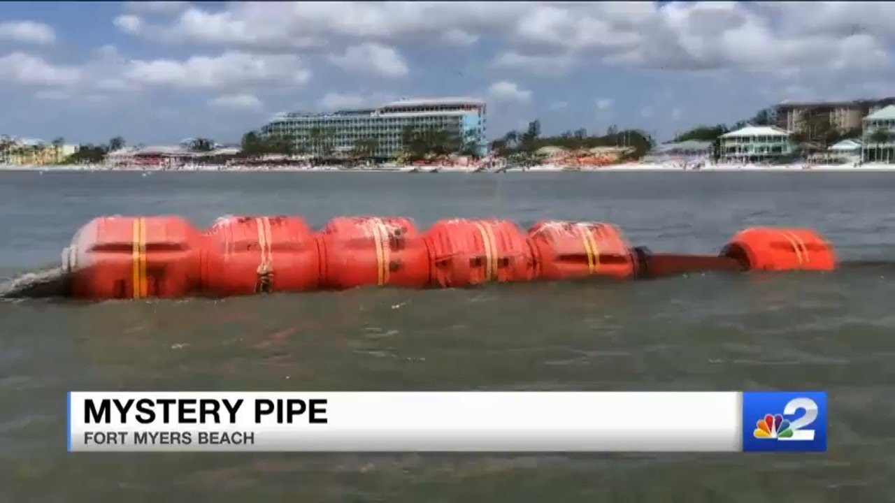 Black water spewing out of pipe into Gulf is part of Fort Myers Beach dredging projec