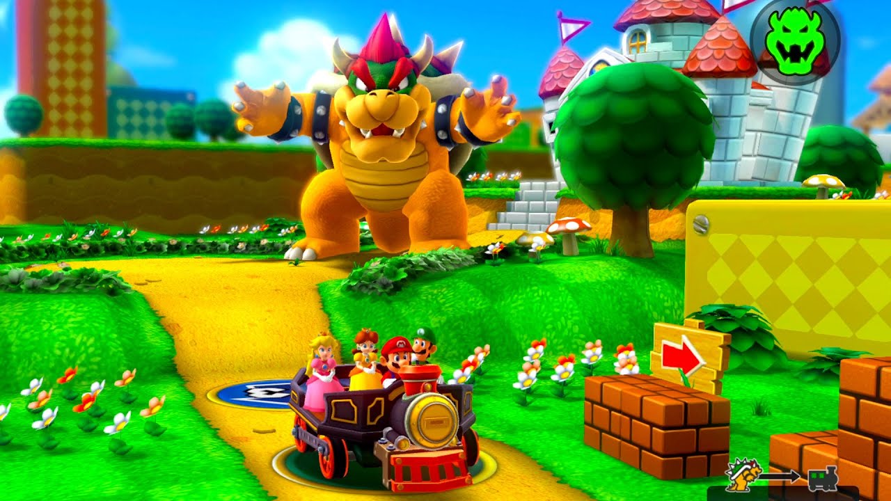 Mario Party 10 Bowser Party - Mario, Peach, Luigi, Daisy - Mushroom Park