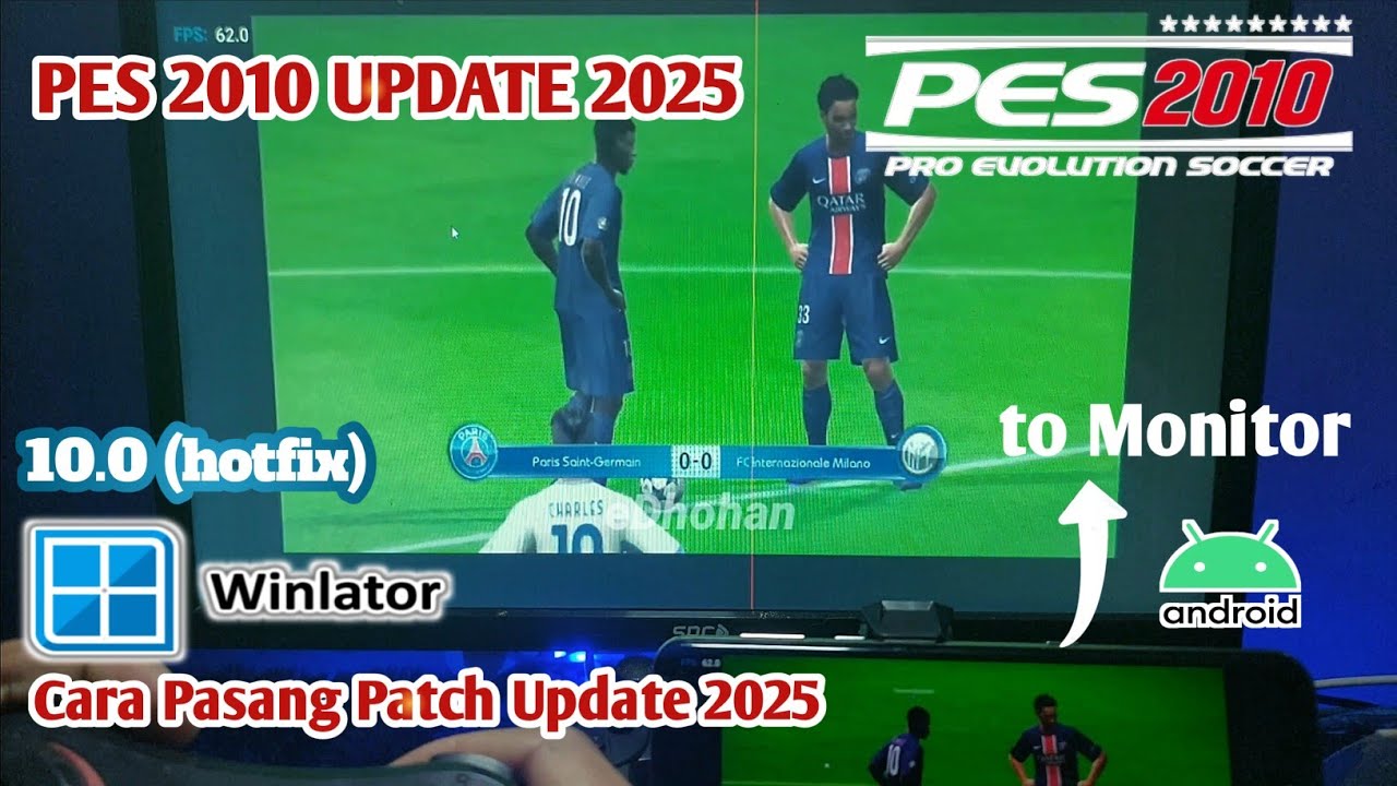 CARA PASANG PES 2010 PC UPDATE 2025 di Android Pakai Winlator 10.0 (Hotfix) | Snapdragon 855