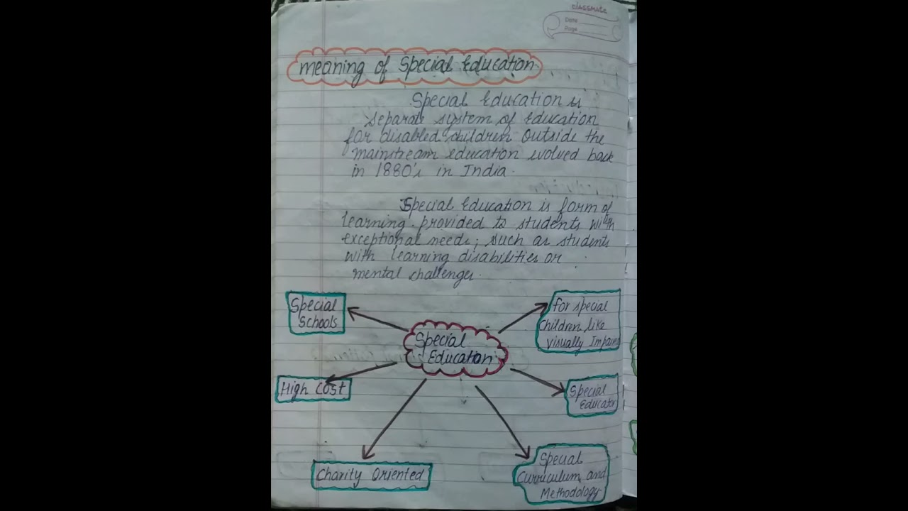 Special Education | Inclusive School | B.Ed notes