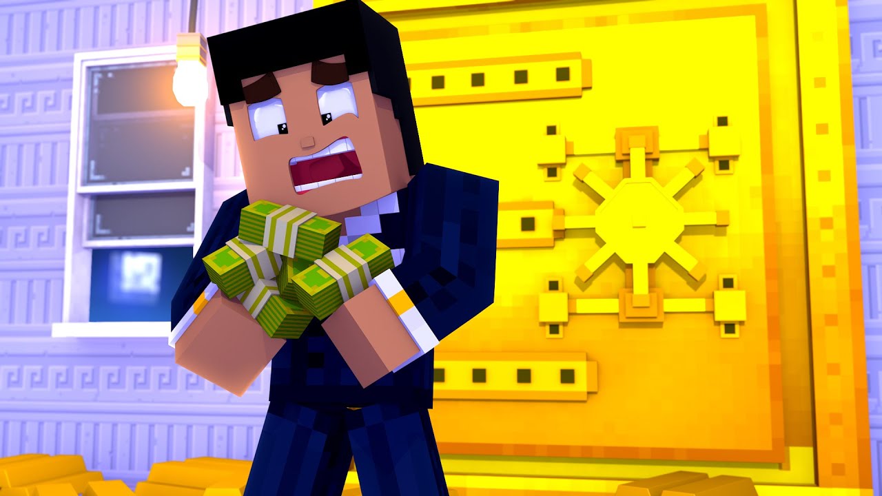 MI MANSIÓN SE CONVIERTE EN UN BANCO EN MINECRAFT TROLL 😱💸