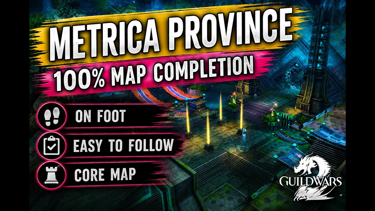 GW2 | No Mount | Metrica Province Map Completion | Core