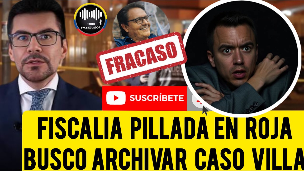 FISCALIA PILLADA EN ROJA INTENTO BUSCAR ARCHIVAR CASO VILLAVICENCIO VINCULAR NOBOA NOTICIAS ECUADOR