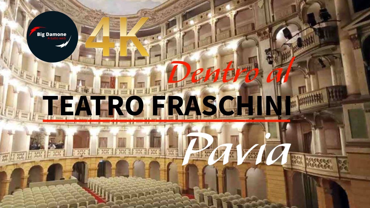 Dentro al Teatro Fraschini di Pavia. 4K video!