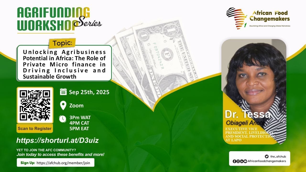 Agrifunding Workshop Series - September Edition