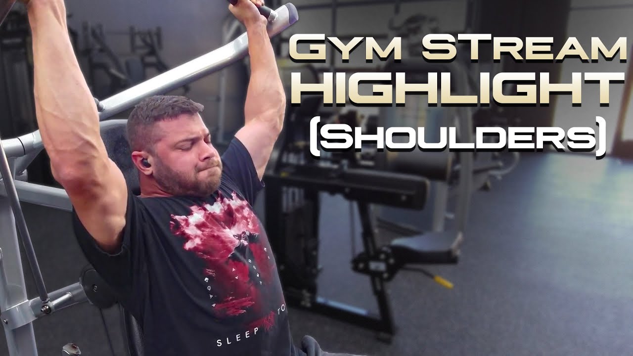 Lvndmark Showcases his Shoulder Routine  - Gym Stream Highlight