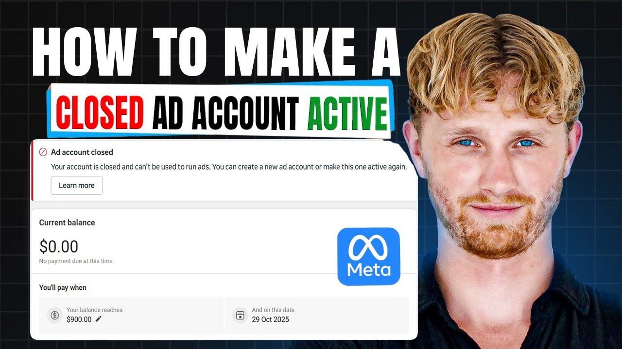 Как активировать закрытый рекламный аккаунт в Meta Ads Manager 2026