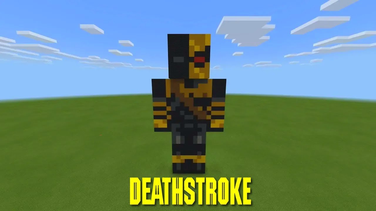 Minecraft Tutorial: How To Make An DeathStroke Statue!