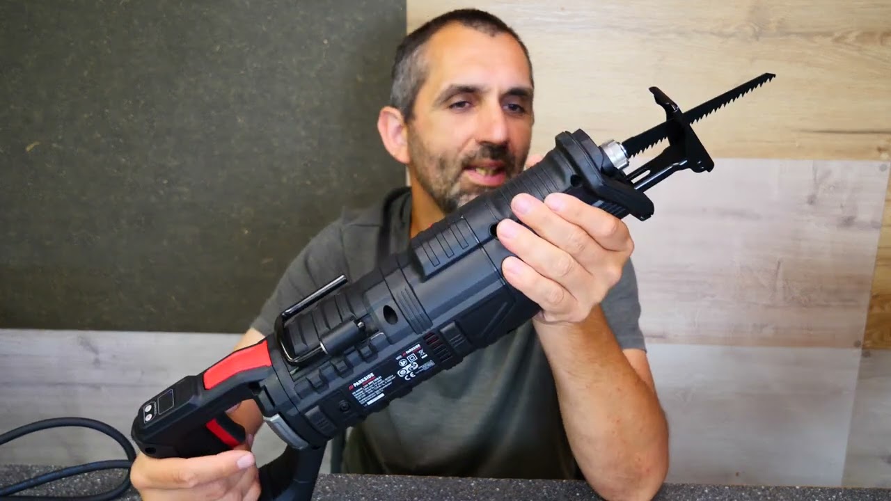 Parkside performance PPFS 1250 A1 kardfűrész bemutatása ( Lidl , Owim ) unboxing