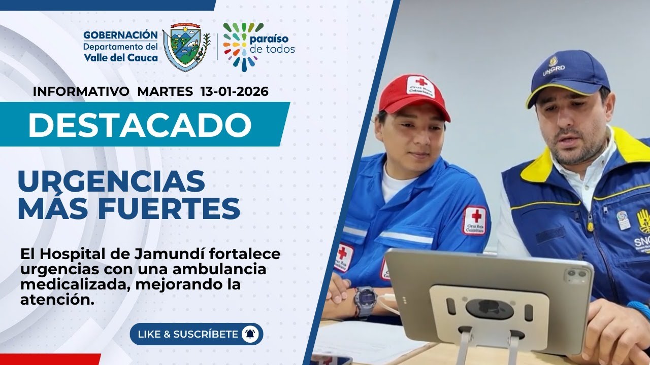 Hospital de Jamundí fortalece la atención de urgencias con ambulancia medicalizada