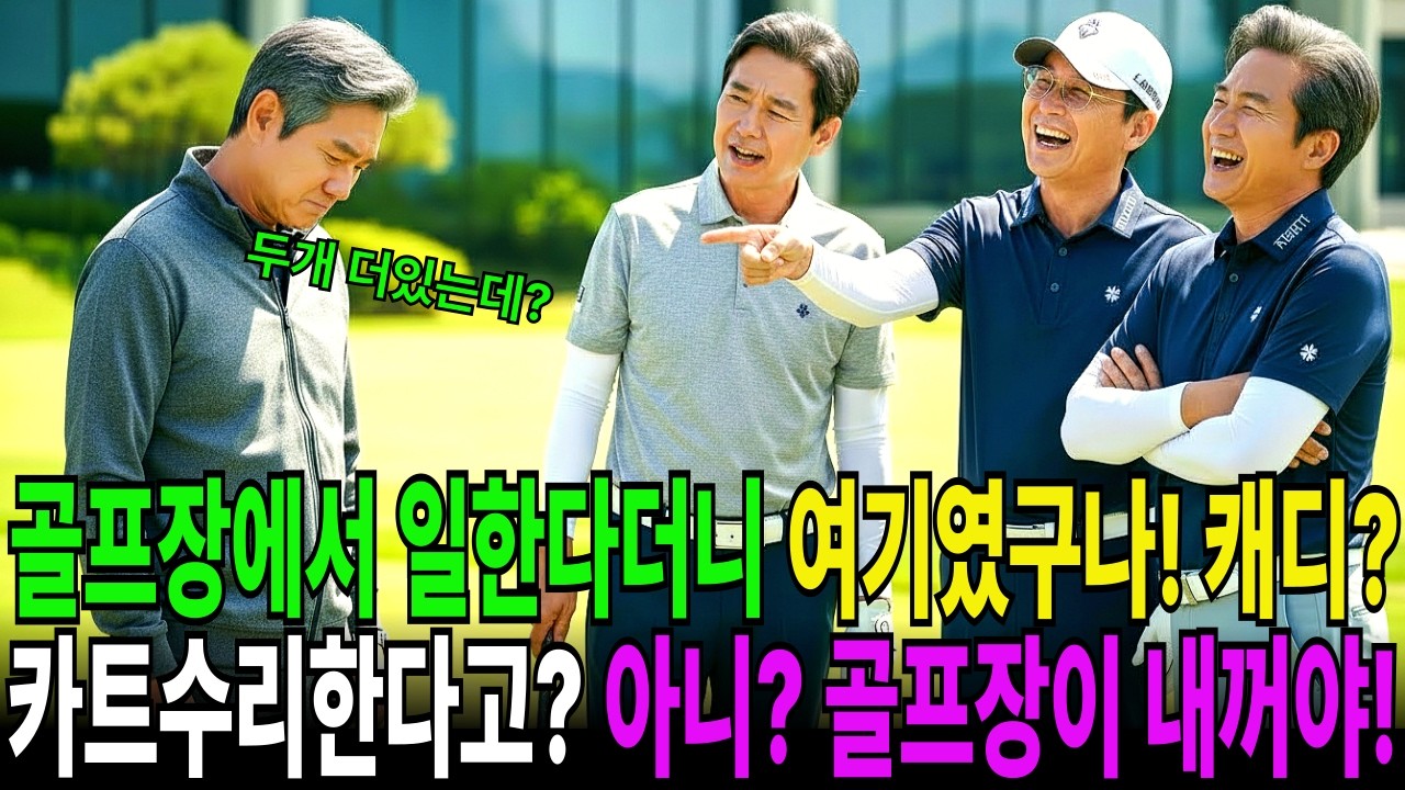 골프장에서 일한다더니 여기였구나? 캐디? 카트수리한다고? 아니, 이골프장이 내꺼야! 두개더있는데!!
