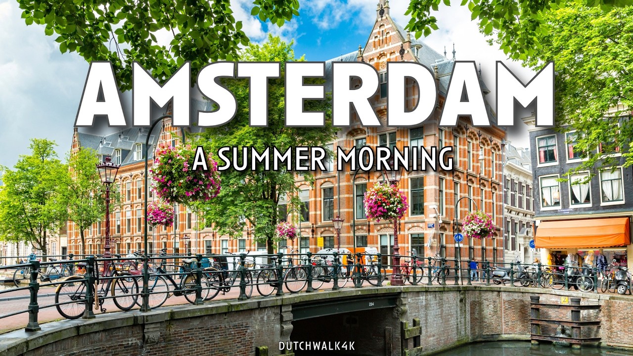 Amsterdam: A Sunny Summer Stroll 🇳🇱 4K 60FPS HDR ☀️