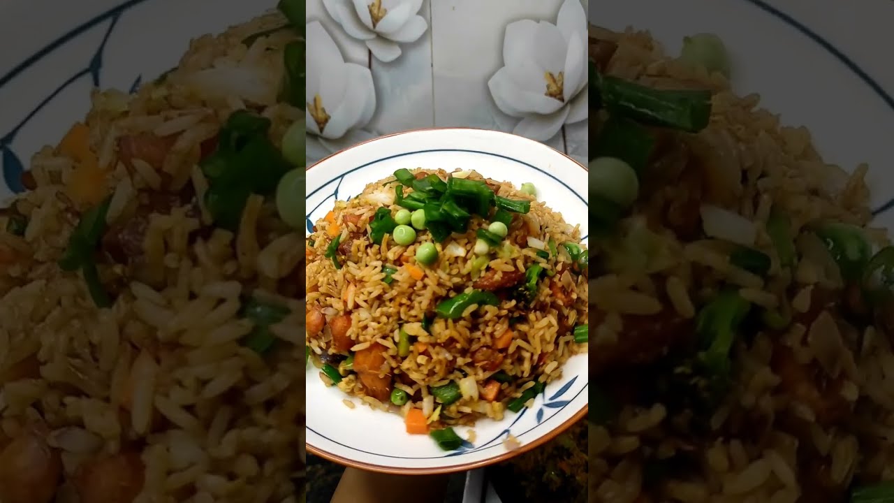 Egg chicken fried rice/ nepali style 