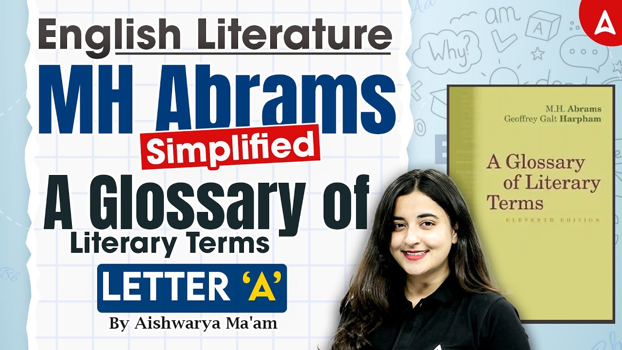 UGC NET English Literature MH Abrams Simplified A Glossary of Literary Terms By Aishwarya Mam