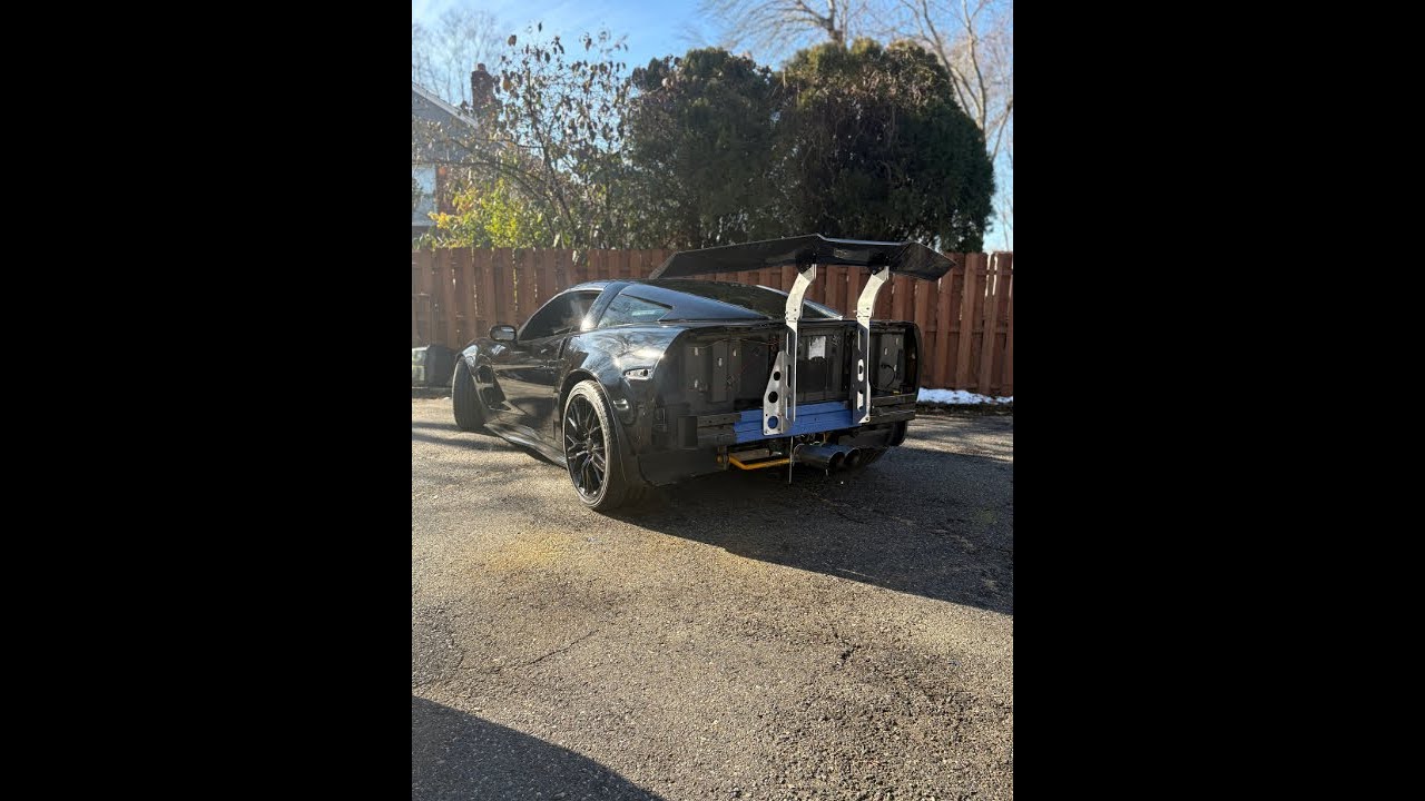 C7 ZR1 Wing Install on My C6 Corvette - Part 4: (CHASSIS MOUNT BEGINS)