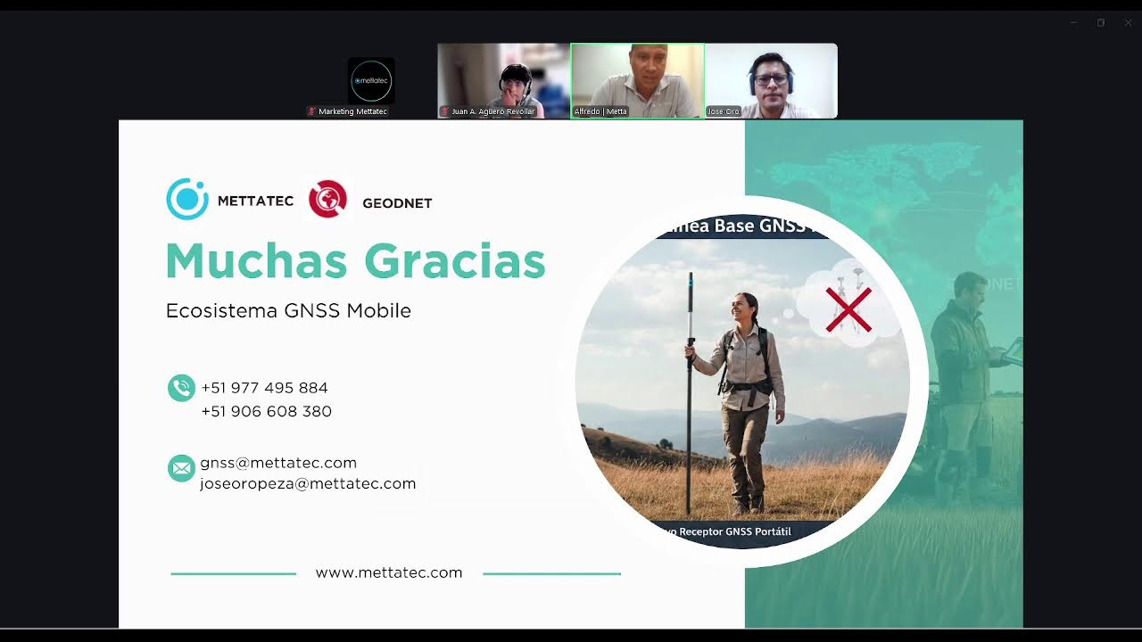 🔴 Live Técnico | Presentación del ecosistema GNSS y alianza equipos móviles Mettatec–GEODNET