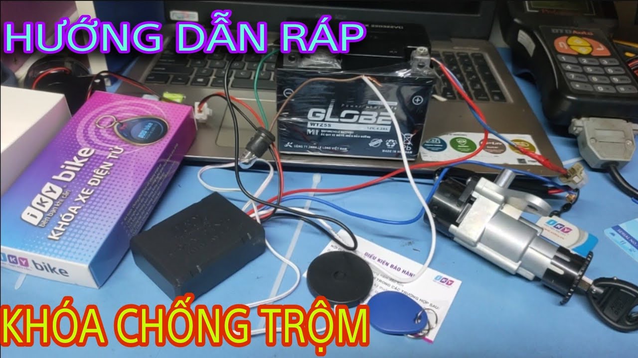 Cách ráp khóa chống trộm iky