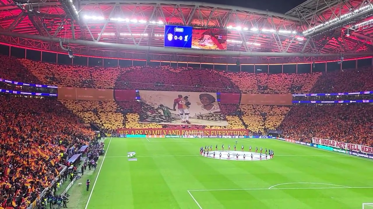 Galatasaray  - Liverpool  Osimhen Koreografisi ve Seramoni #championsleague #Galatasaray  #İstanbul 