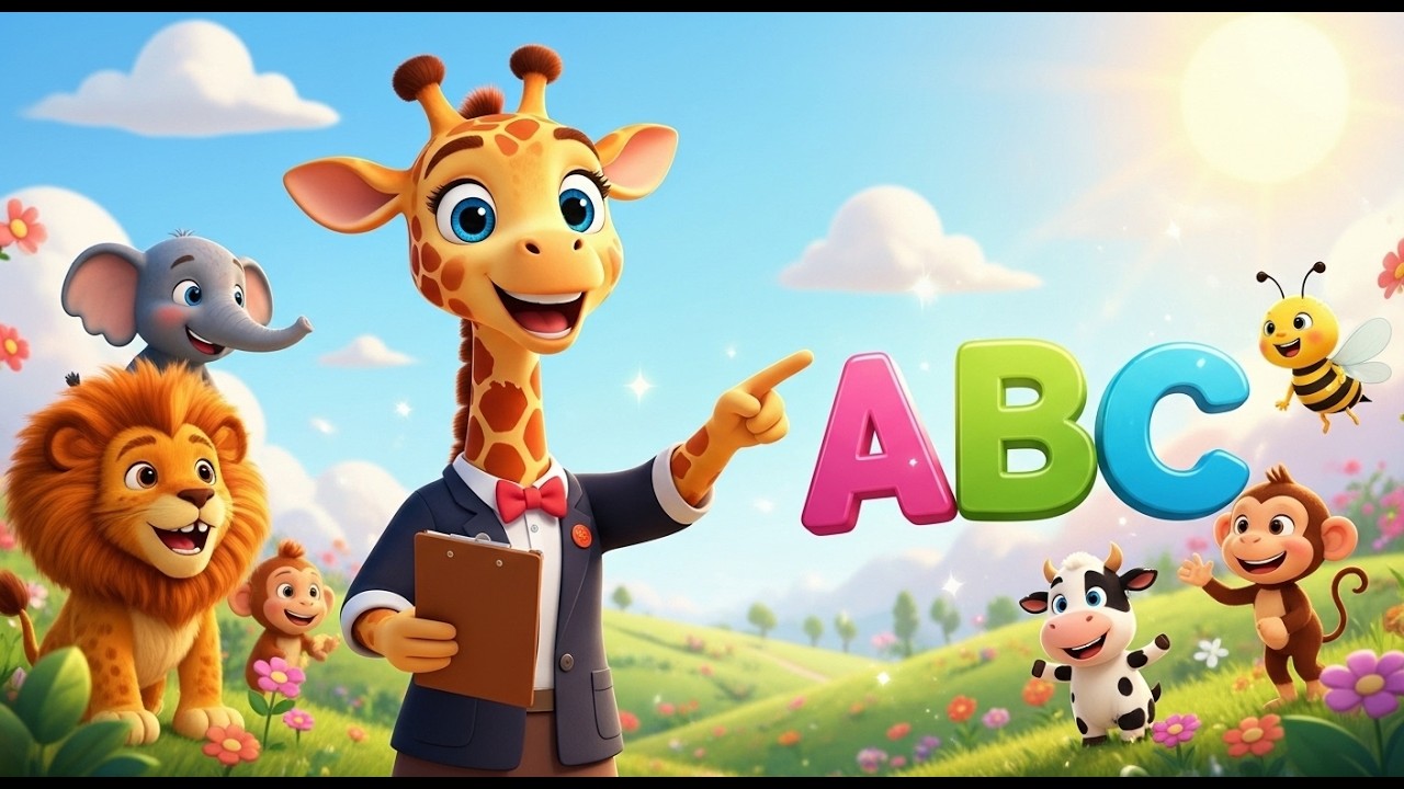 🦒 Aprendendo o ABC com os Bichinhos Bebês | Vídeo Educativo