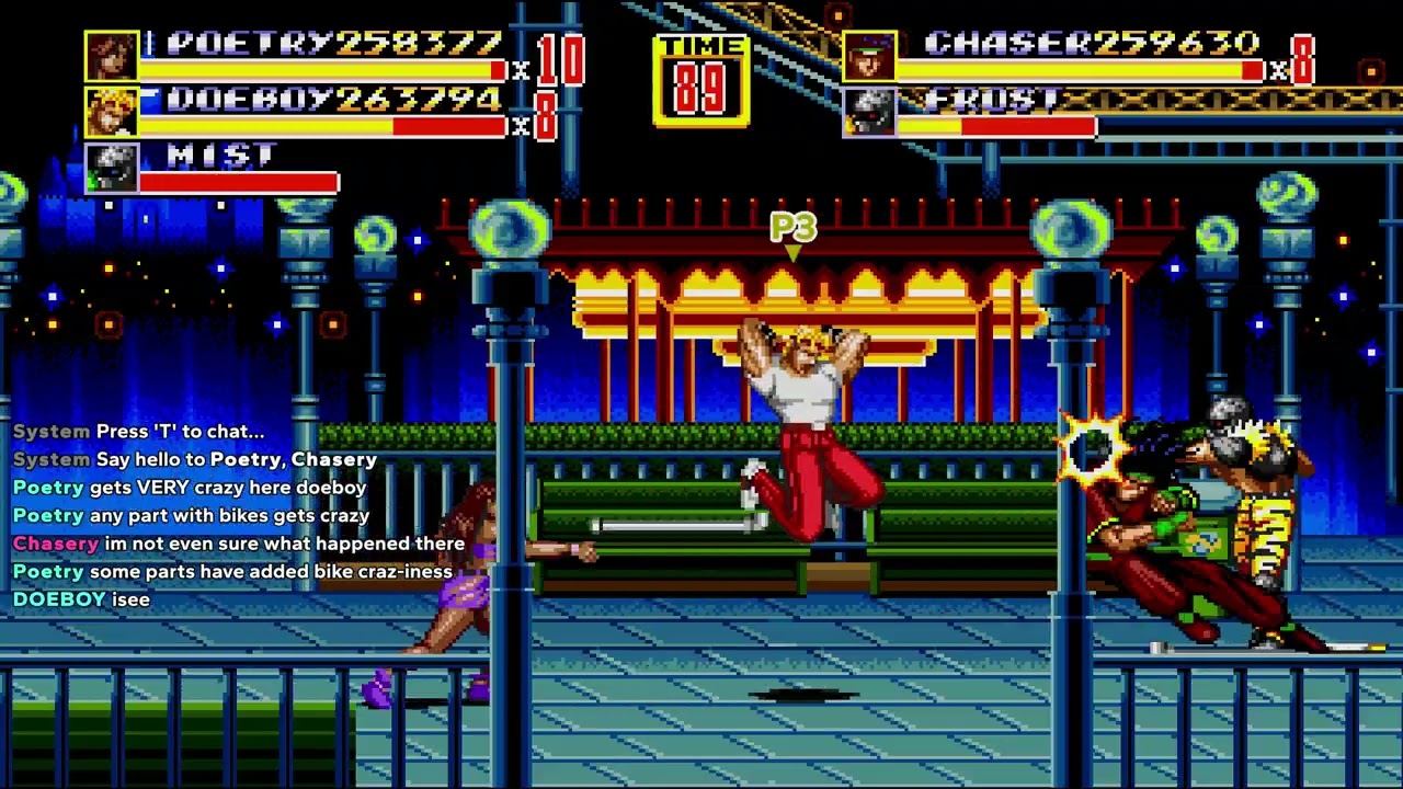 #STREETS OF RAGE NEW ERA 3PLAYER COOP #streetsofrageremake #sor2  #retrogaming#@DOEBOY91
