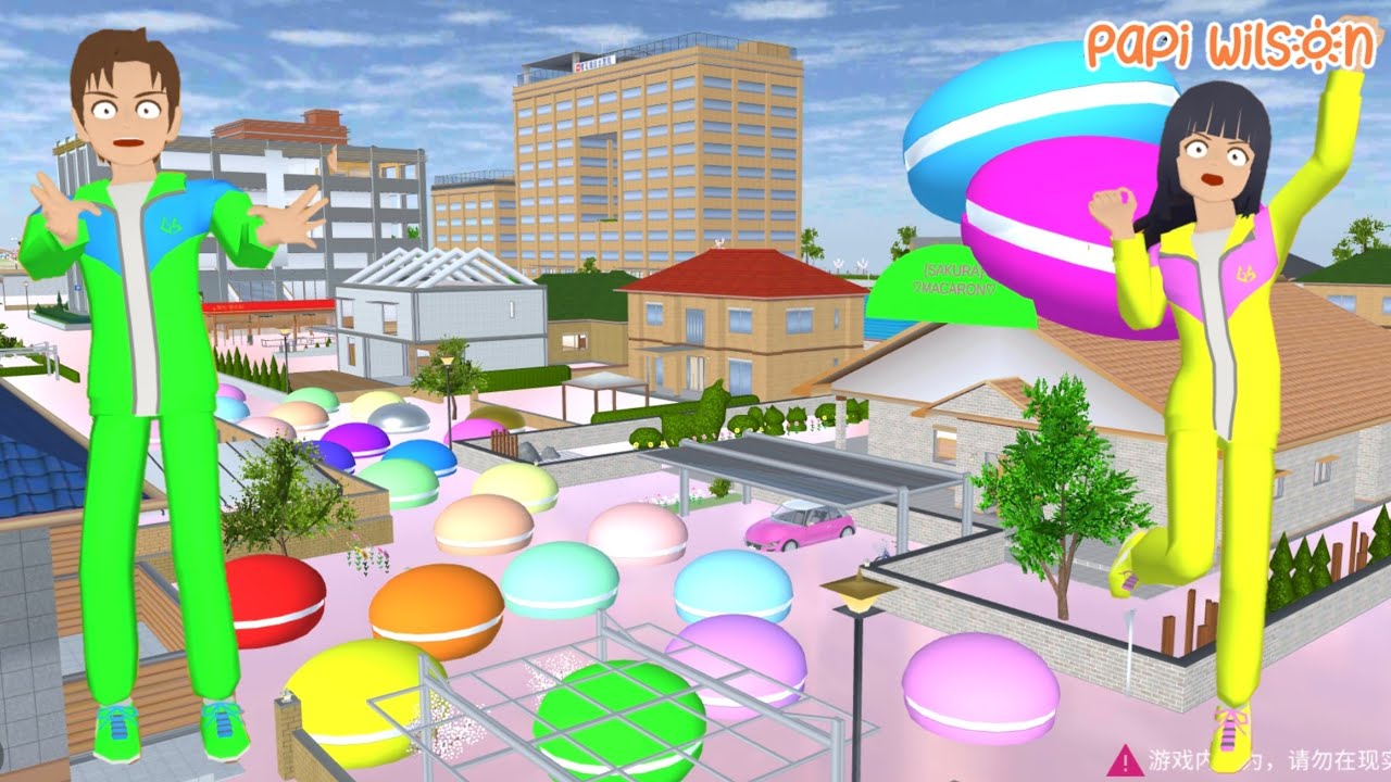 Sakura Yuta Mio Main Parkour Macaron Banjir Macaron🤣😱🫓 | Sakura | Papi Wilson