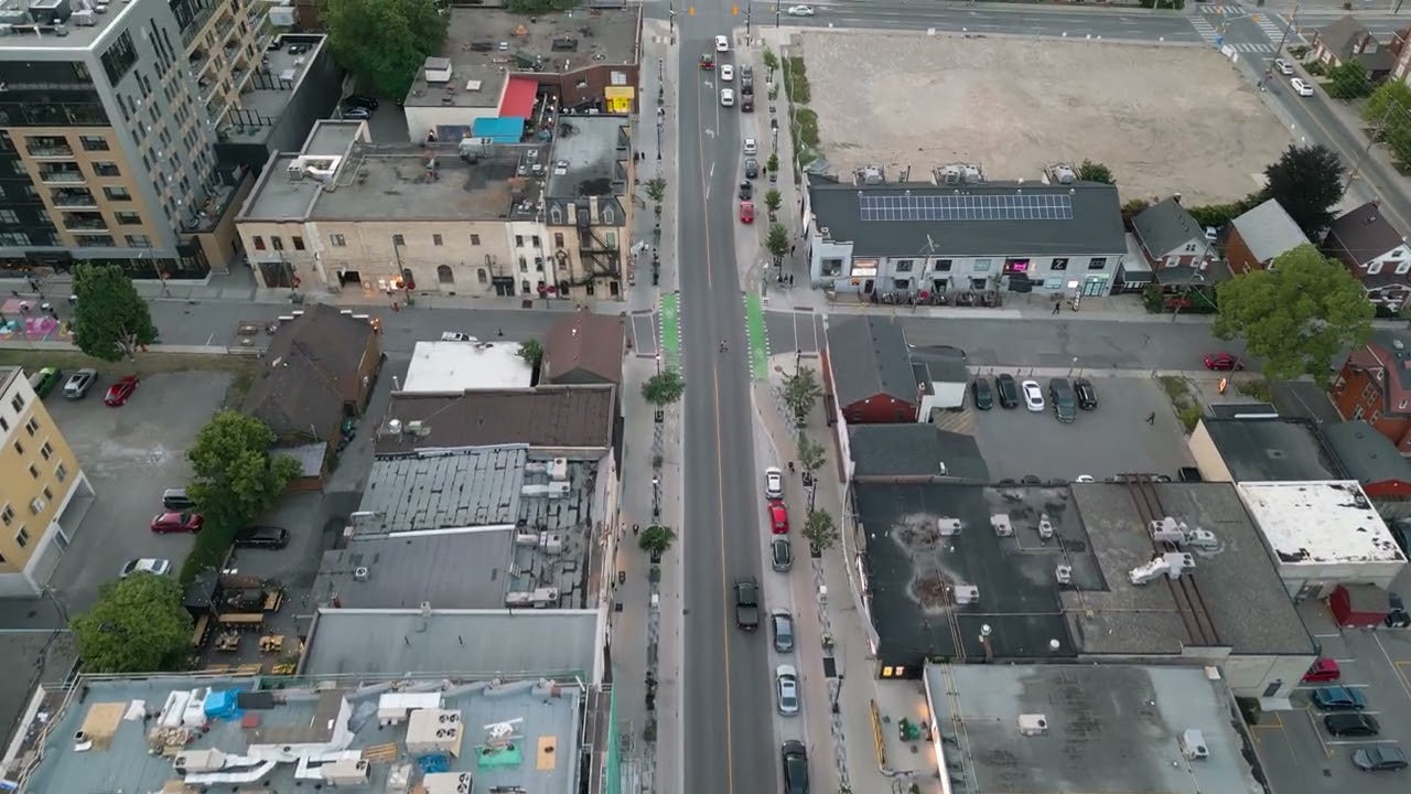 Drone Flight Over Uptown Waterloo